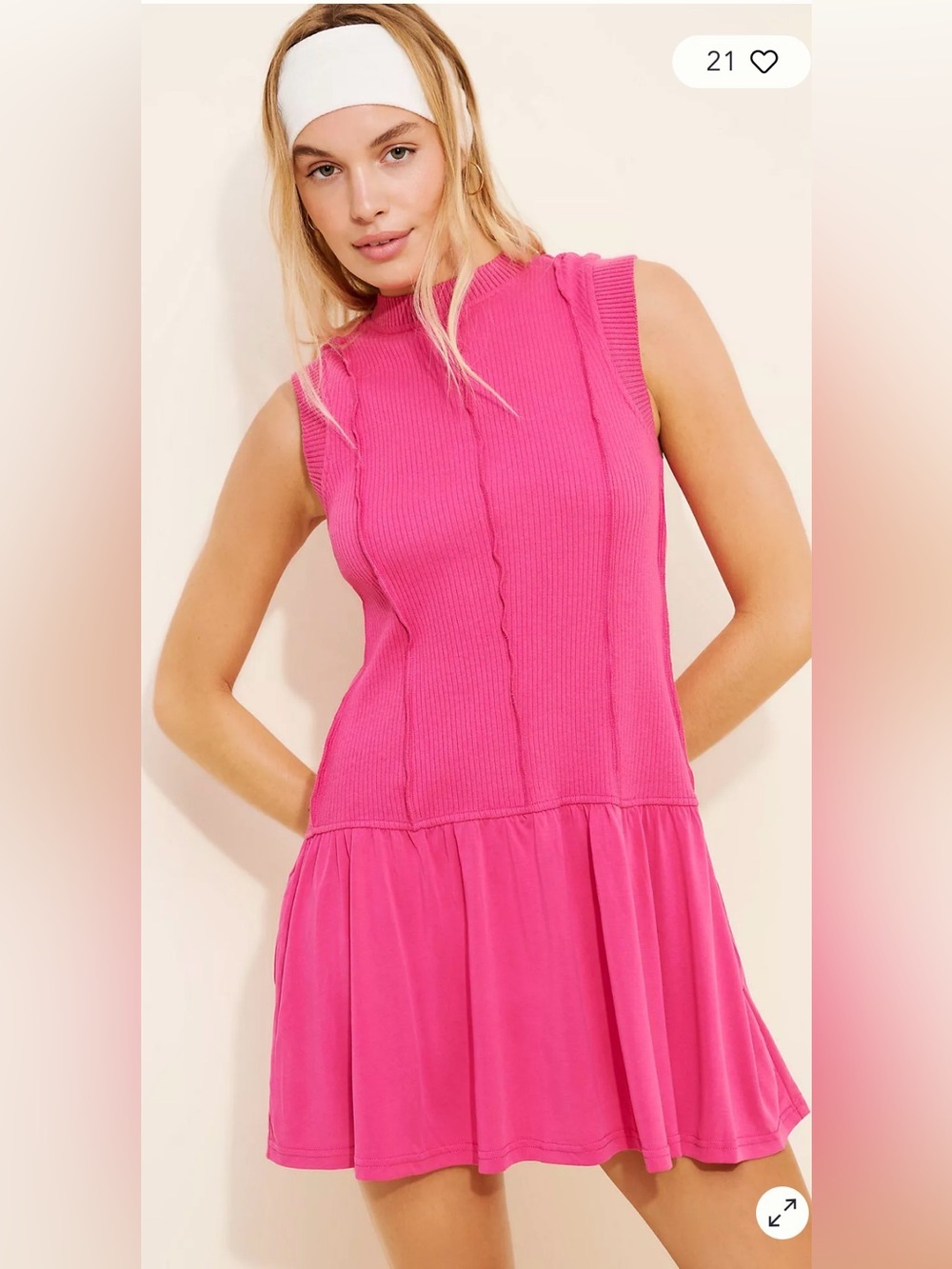 Daily Practice Anthropologie Buzzer Beater Sleeveless Mini Dress NWT Size Small